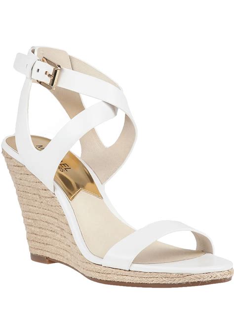 michael kors white pieces|Michael Kors white wedges.